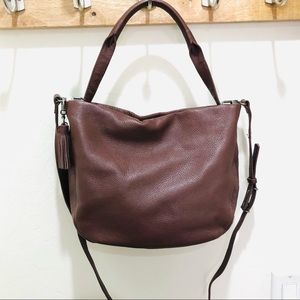 The Sak Pebble Leather Crossbody Hobo Butter Soft EUC.